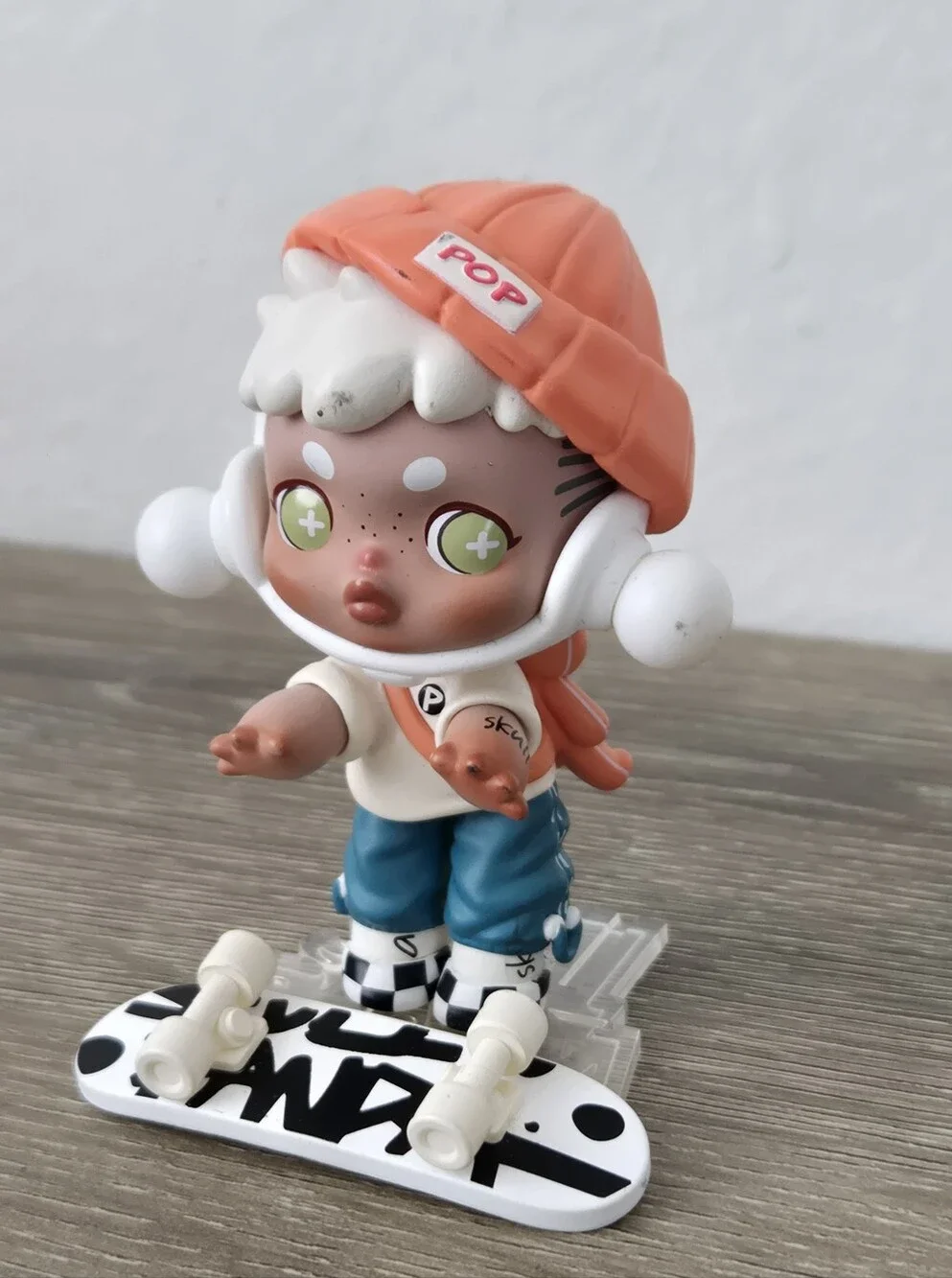 SKULLPANDA Skateboard Genuine Figurine Collectible Kawaii